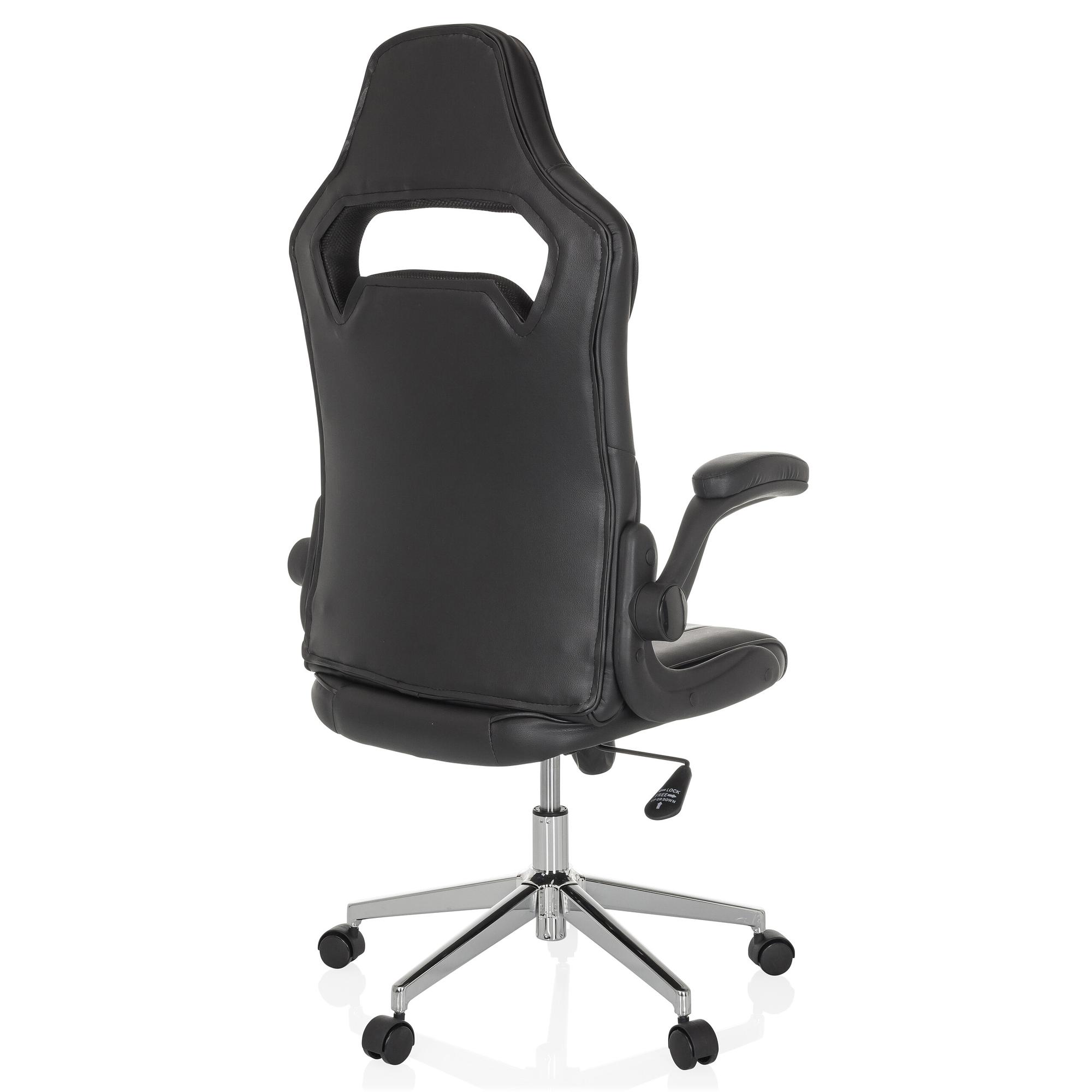 GAME SPORT PRO Office Chair Faux Leather Black 8