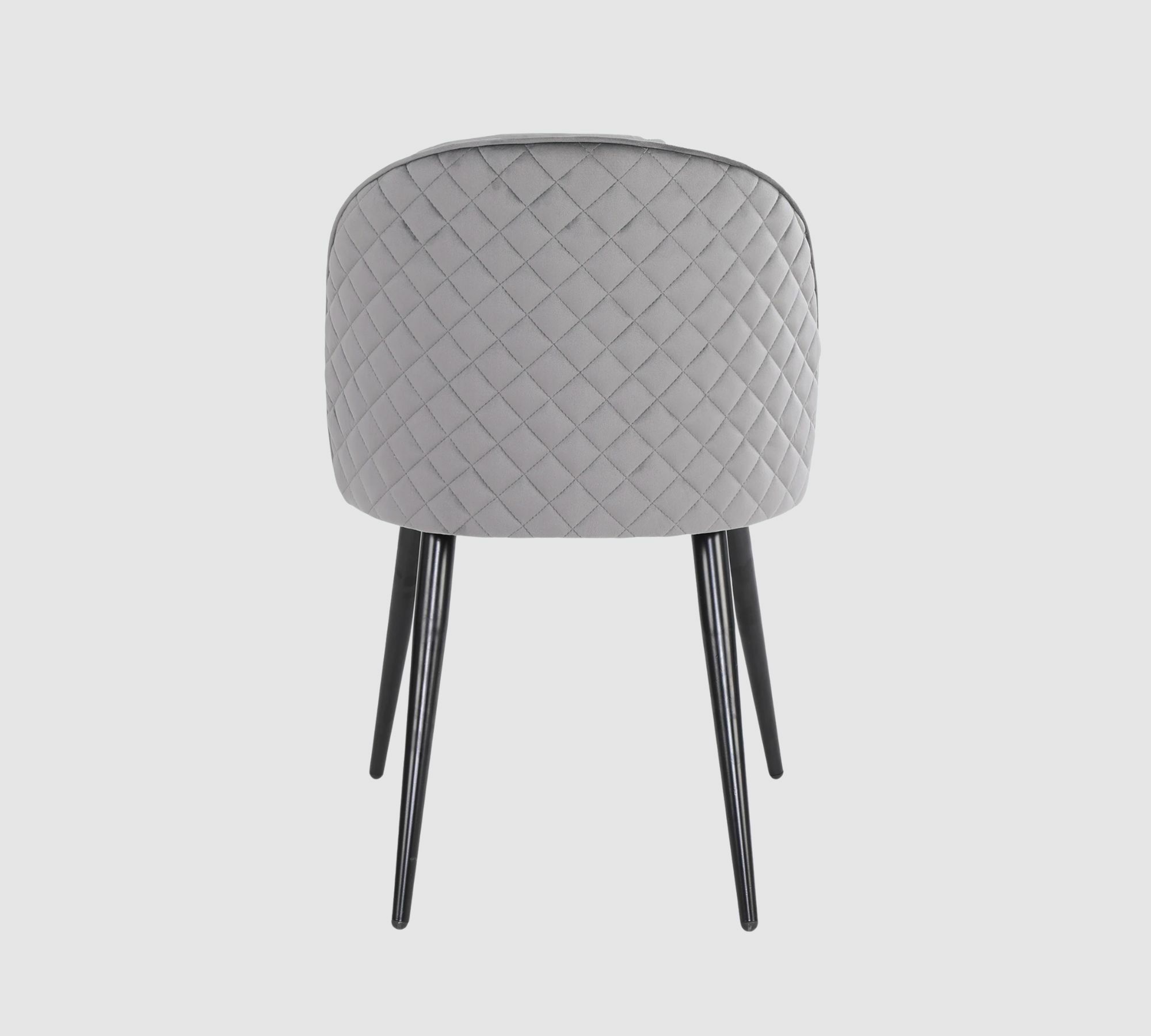 2x Velvet upholstered chair Grey 3