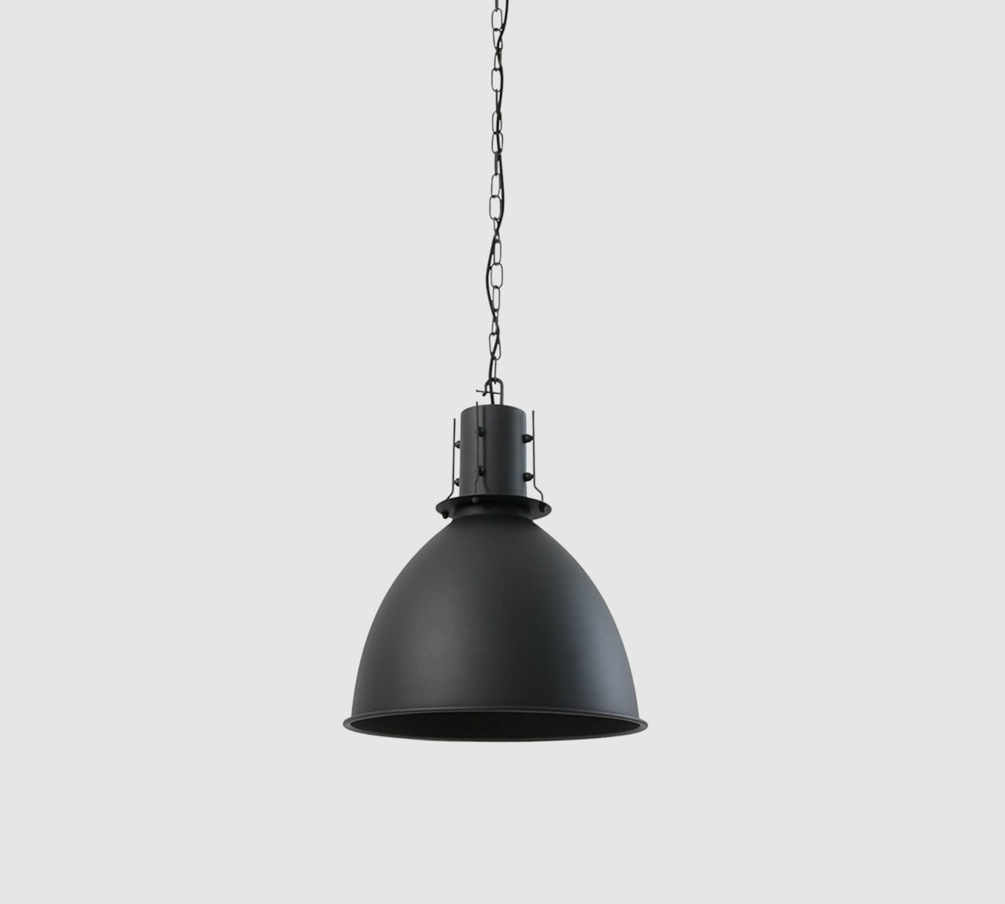 Industrial-Style Pendelleuchte Schwarz  0