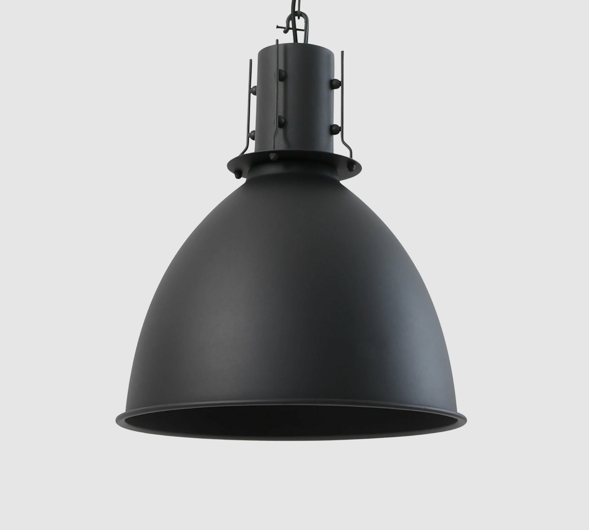 Industrial-Style Pendelleuchte Schwarz  1