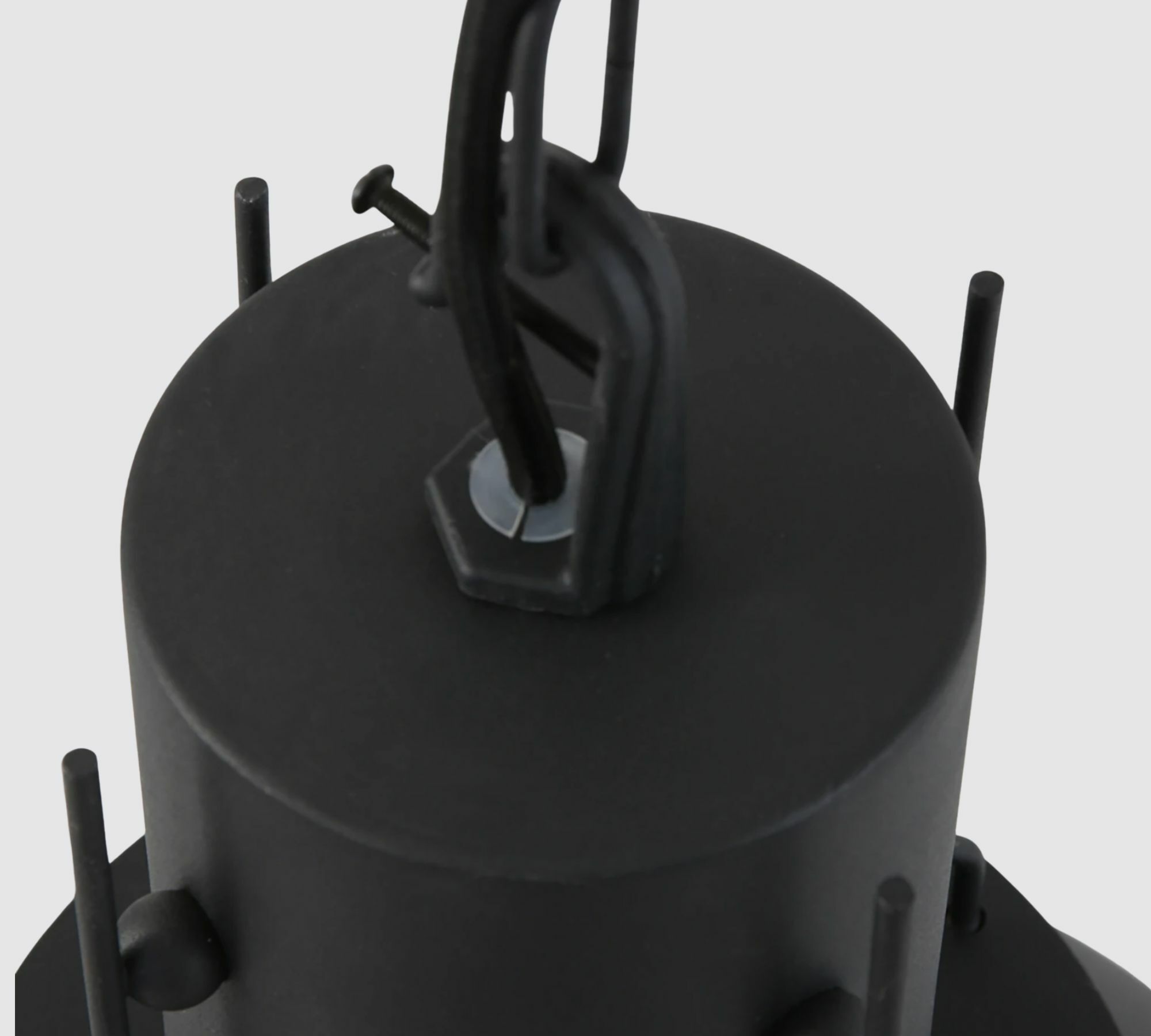 Industrial-Style Pendelleuchte Schwarz  4