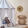 Lion miniature wall hanging made of wool 1
