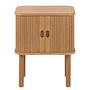 Henesk Nightstand Solid Wood Veneer Oak 2