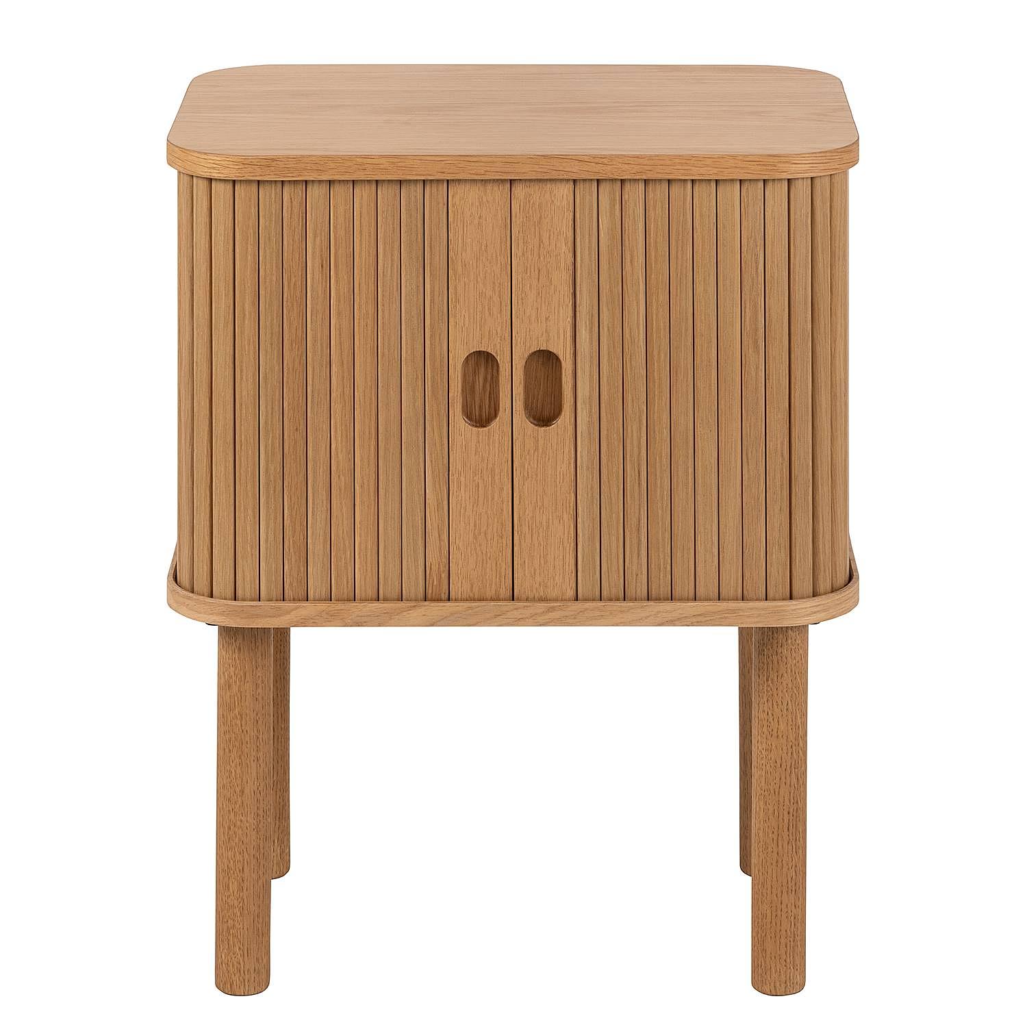 Henesk Nightstand Solid Wood Veneer Oak 2
