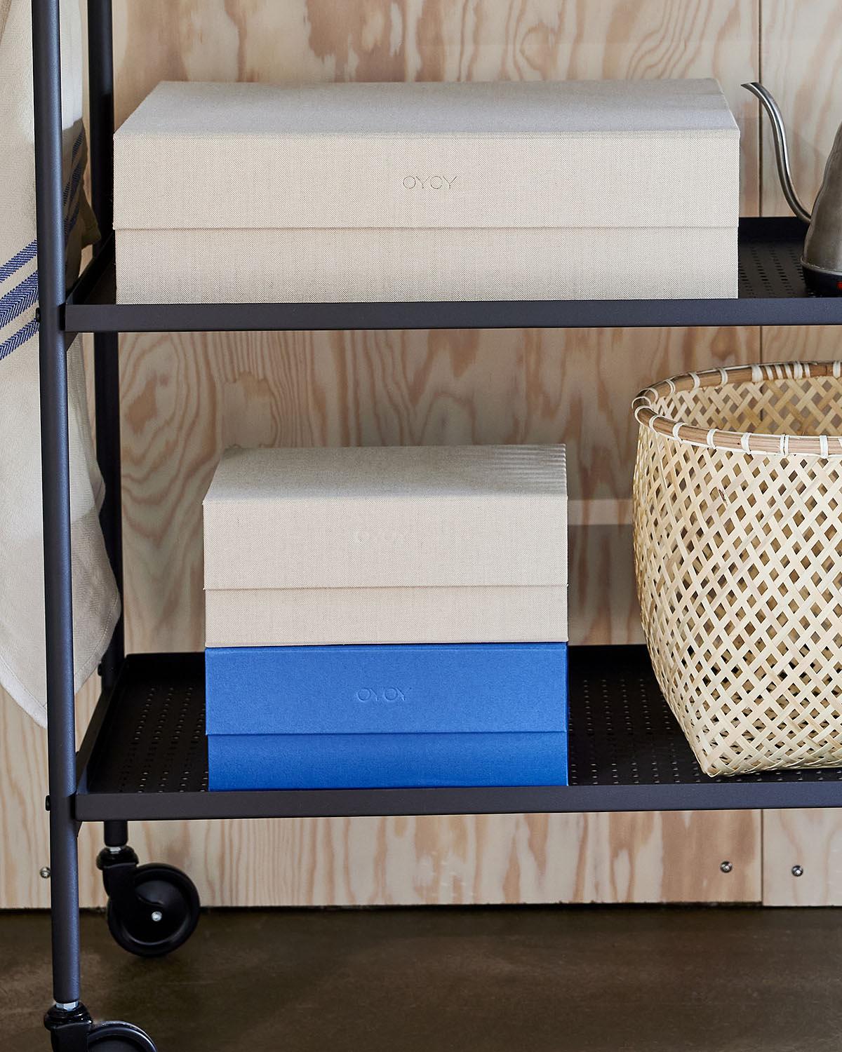 Hako Storage box cardboard Blue 2