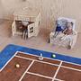 Polly Cat Tennispuppe Baumwolle Grau 1