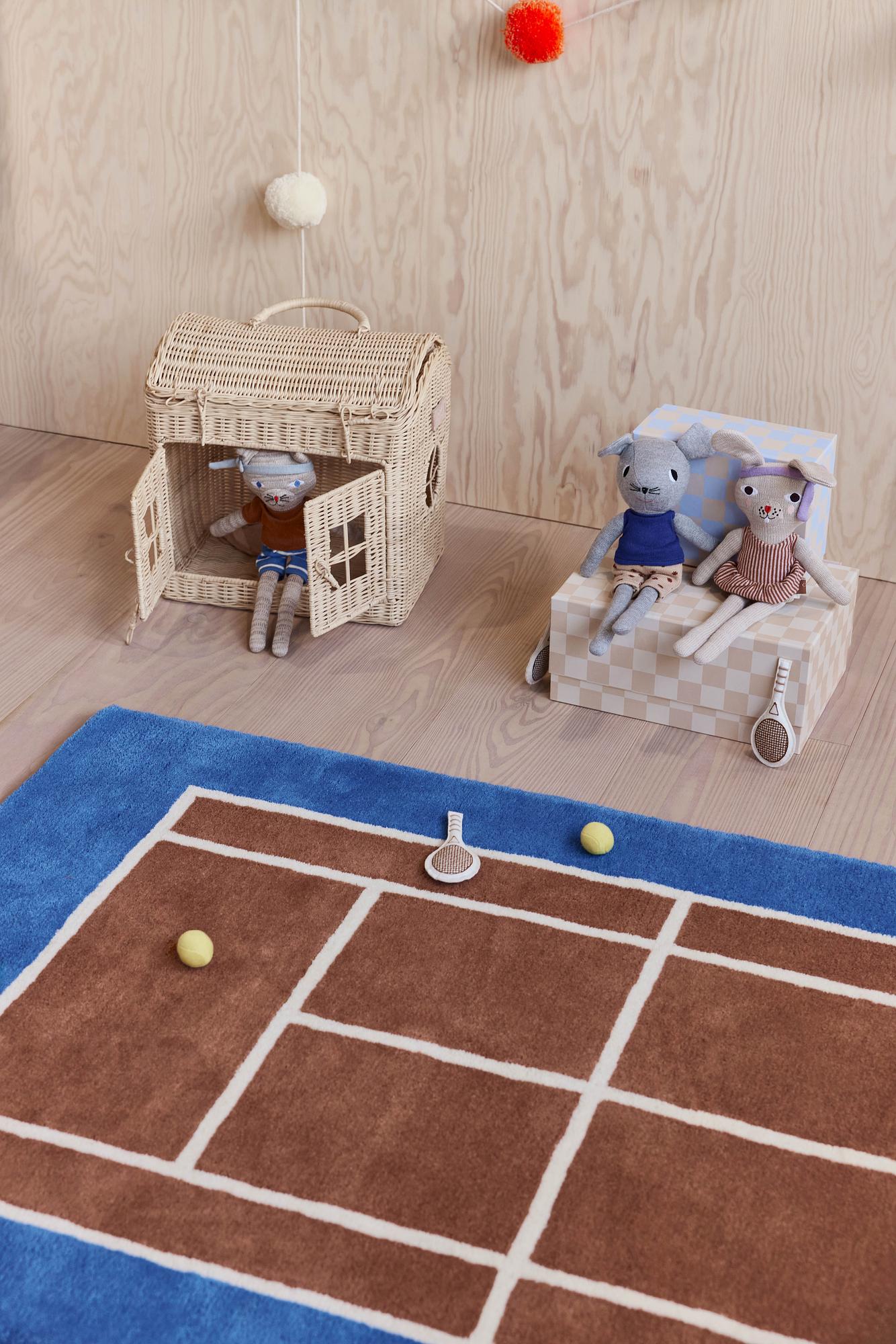 Polly Cat Tennispuppe Baumwolle Grau 1