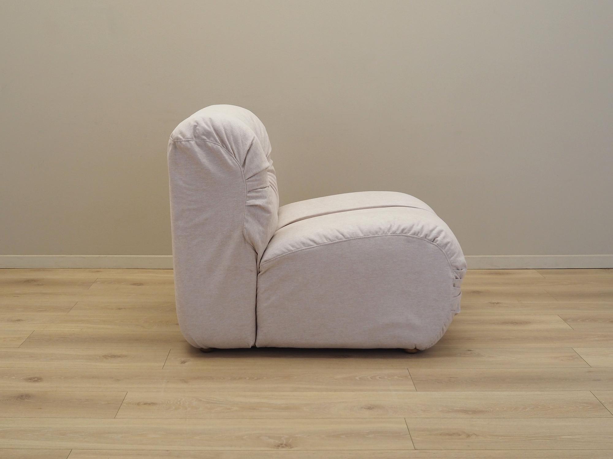 Beige armchair, Italian design, 1970s, Production: Italy 7