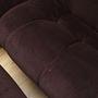 Living room set velvet brown 1970s 8