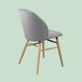 Upholstered chair with solid oak frame 3