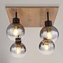 Here is the translation of only the German parts of the text, preserving the original formatting:

Moitas Type A Ceiling Light Colored Glass Iron 4-light 0