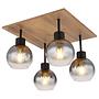Here is the translation of only the German parts of the text, preserving the original formatting:

Moitas Type A Ceiling Light Colored Glass Iron 4-light 2