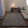 Hand-knotted rug Blue-white 370x280cm 1
