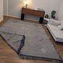 Hand-knotted rug Blue-white 370x280cm 2