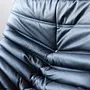 Togo Ecksofa, Ottoman & 2x Sessel Madras-Leder Schwarz 9