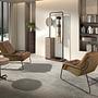Round side table
Leather steel 5