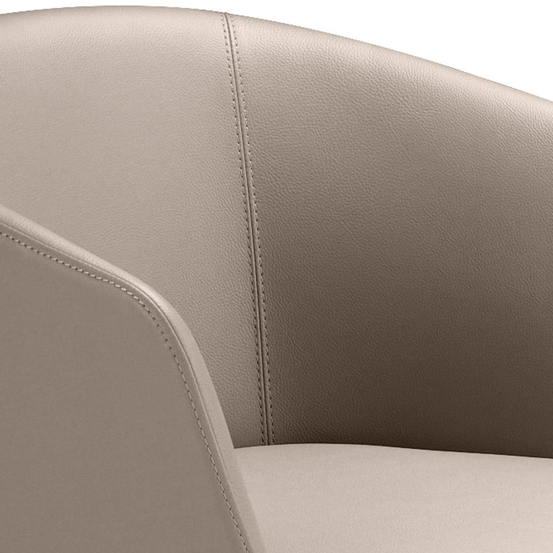 Bar stool faux leather grey 4
