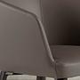 Bar stool faux leather grey 7