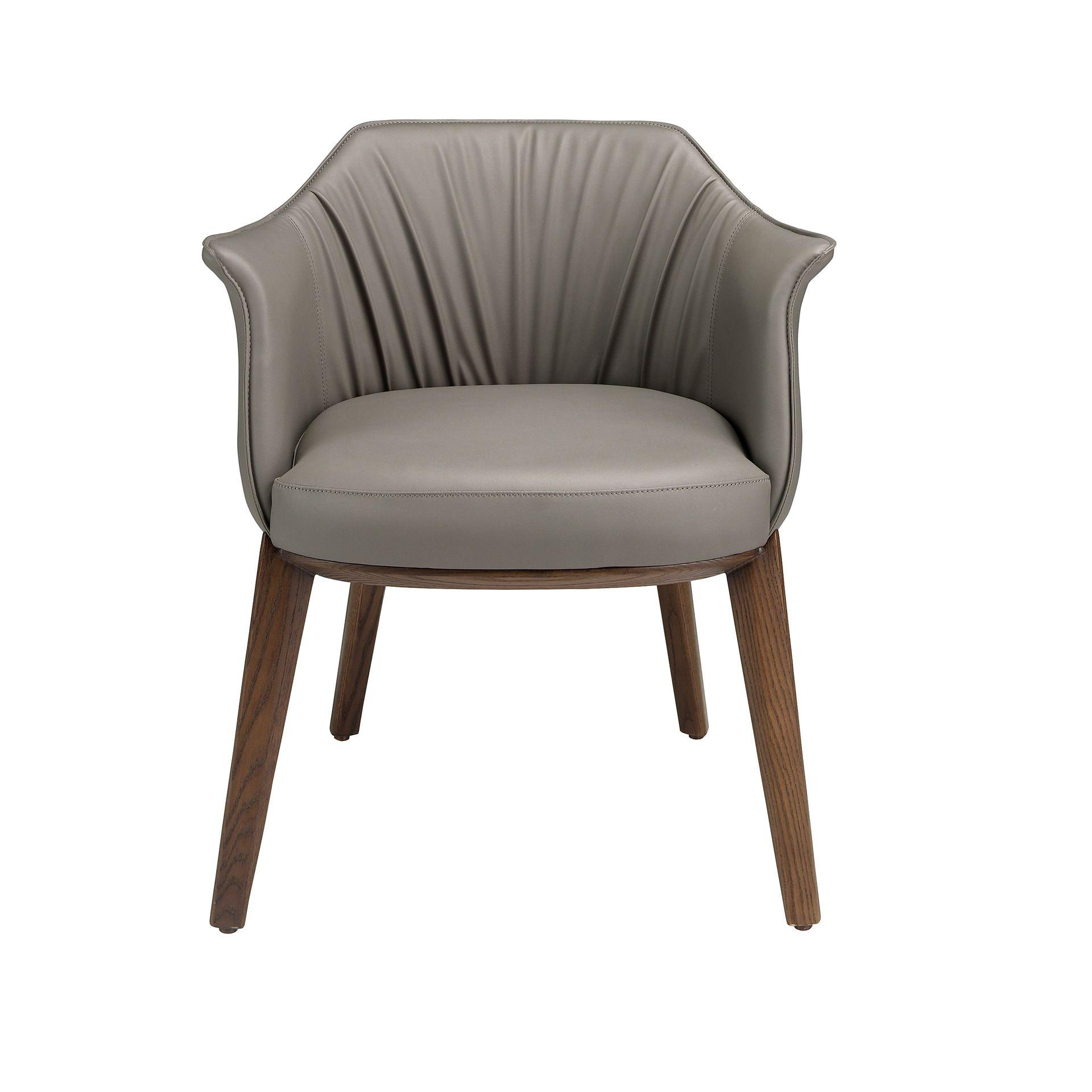 Armchair Faux Leather Grey 1