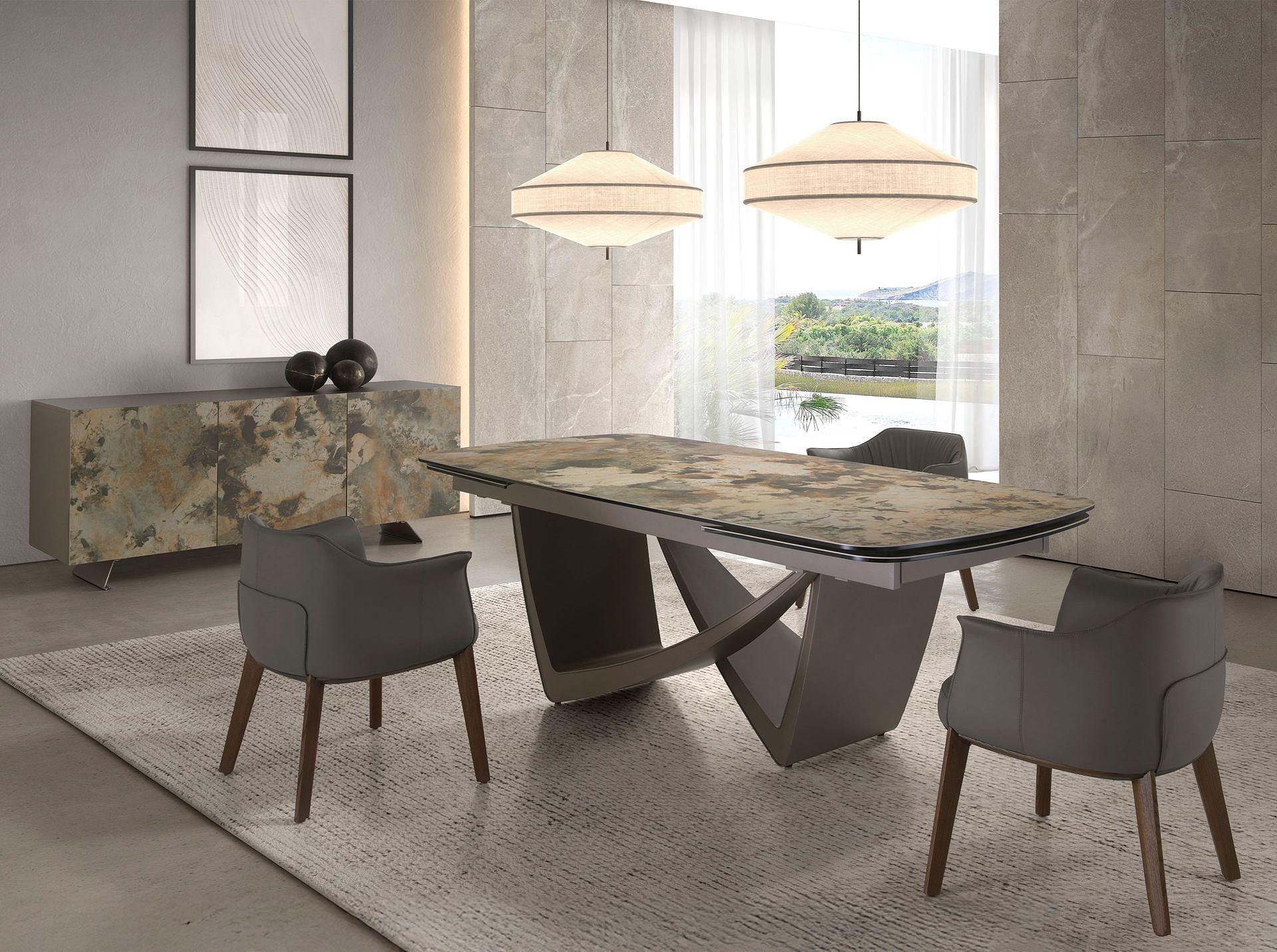 Armlehnstuhl Kunstleder Grau 3