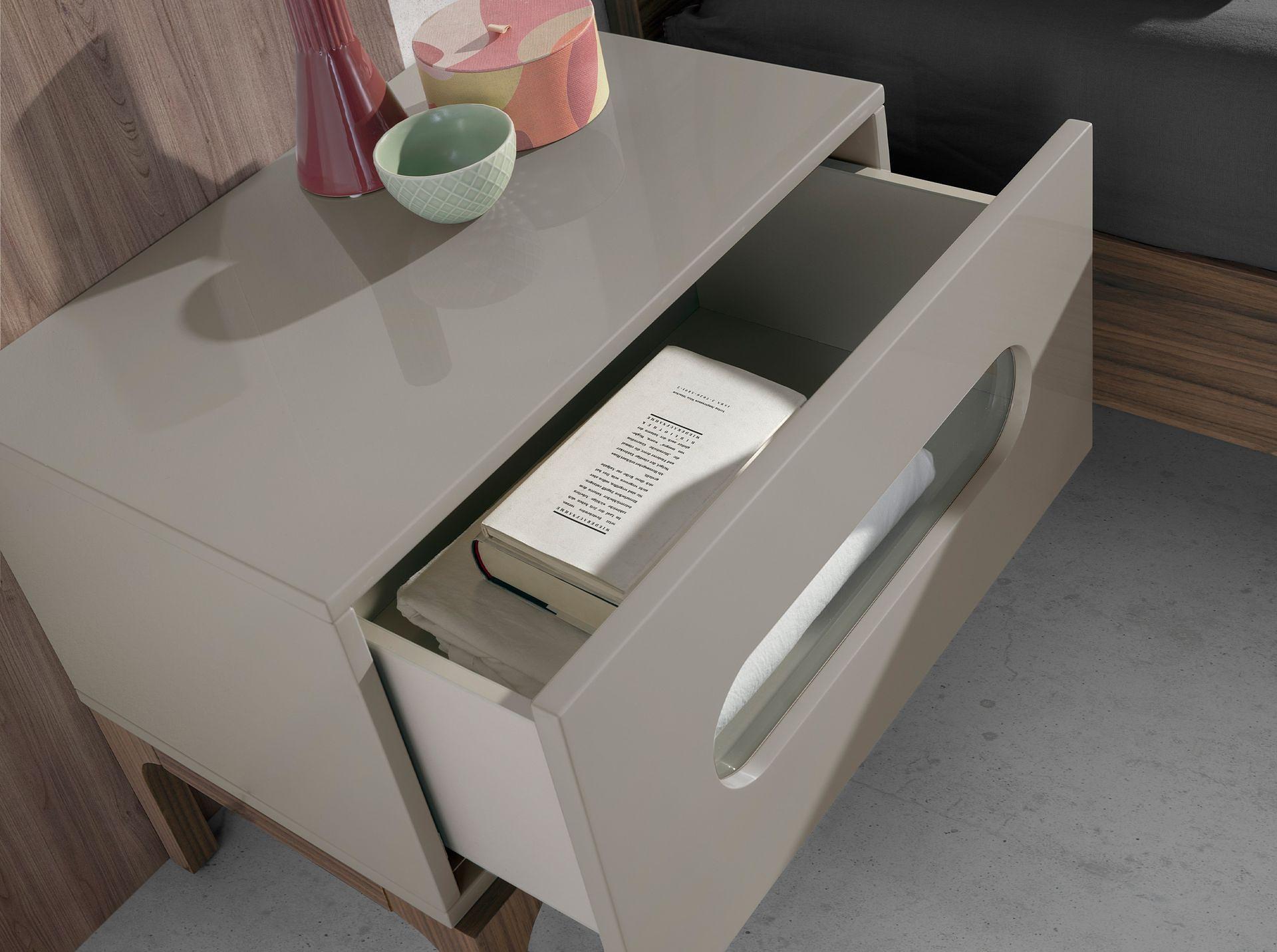 Nightstand Walnut Gray 4