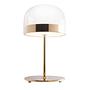 Tischleuchte Stahl Glas Gold 1