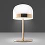 Tischleuchte Stahl Glas Gold 5