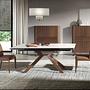 Dining chair faux leather brown 5