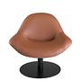 Swiveling armchairFaux leatherBrown 1