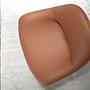 Drehbarer Sessel Kunstleder Braun 5