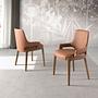 Esszimmerstuhl Kunstleder Braun 2