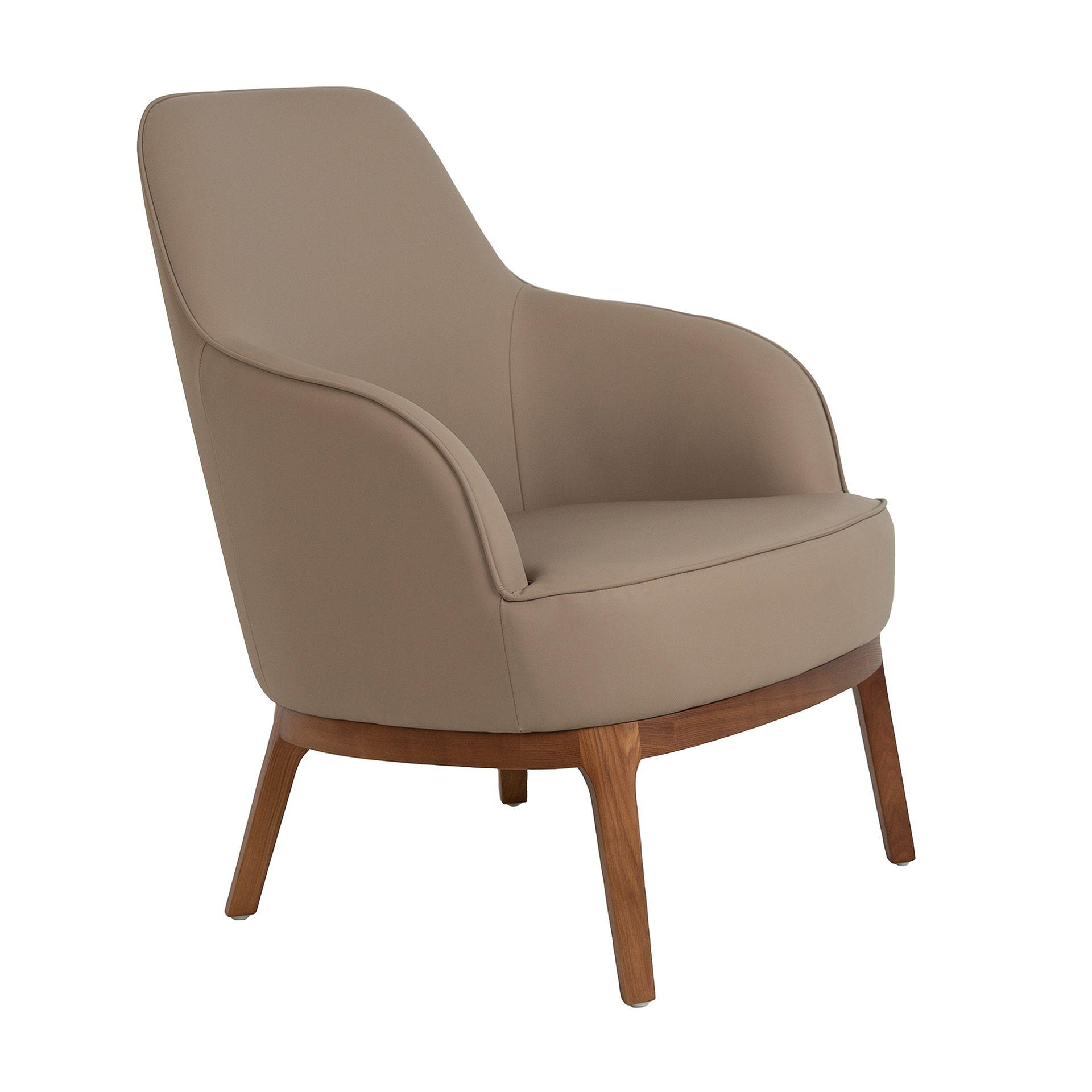 Armchair Faux Leather Brown 0