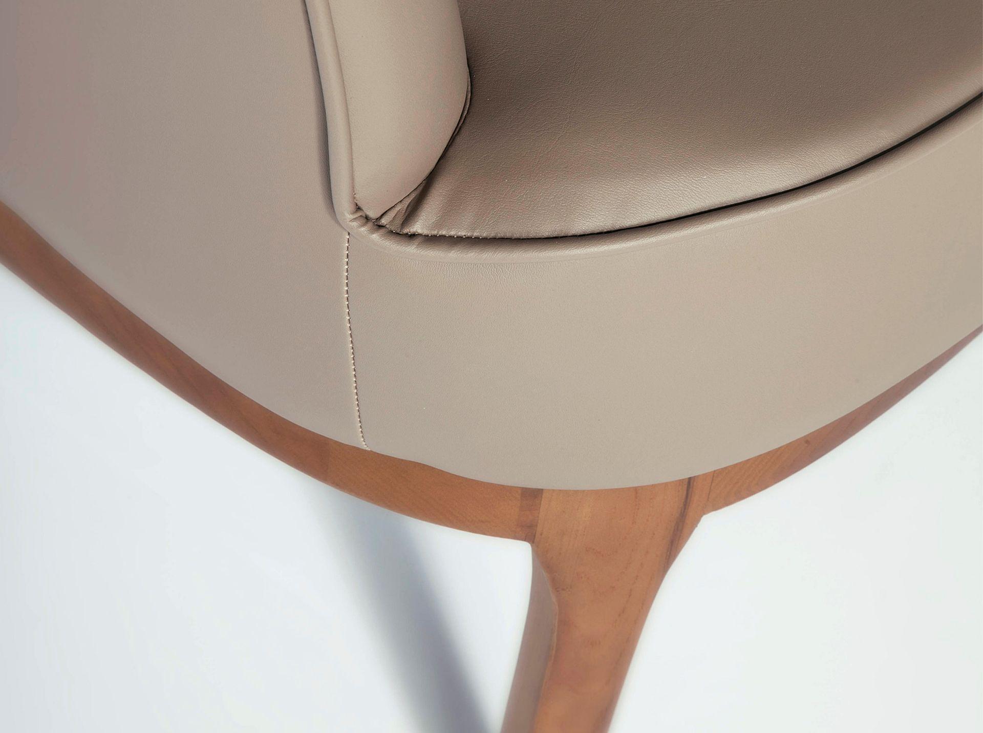 Armchair Faux Leather Brown 4