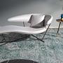 Round side table marble steel 2
