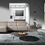 Round side table marble steel 3