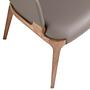 Armchair faux leather grey 4