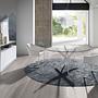 Round dining table
Glass
Steel
White 2