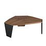 Abstrakter Couchtisch Nussbaum 0