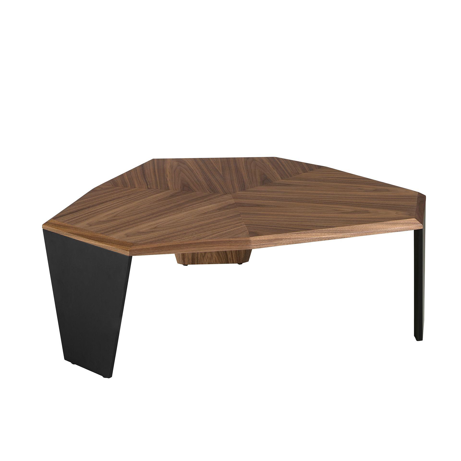 Abstrakter Couchtisch Nussbaum 0