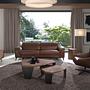 Abstrakter Couchtisch Nussbaum 3