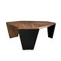 Abstract coffee table walnut 6
