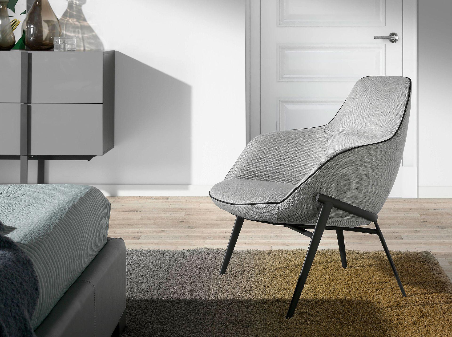 Armchair Fabric Grey 2