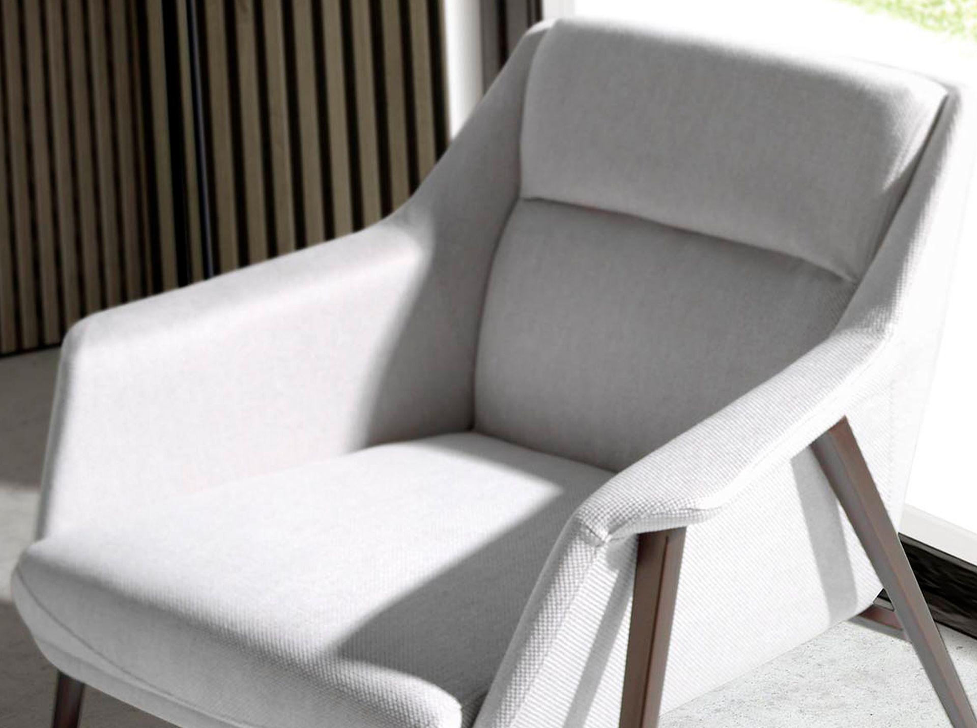 Sessel Textil Weiß 4