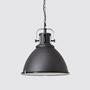 Industrial-Style Pendelleuchte Schwarz 0