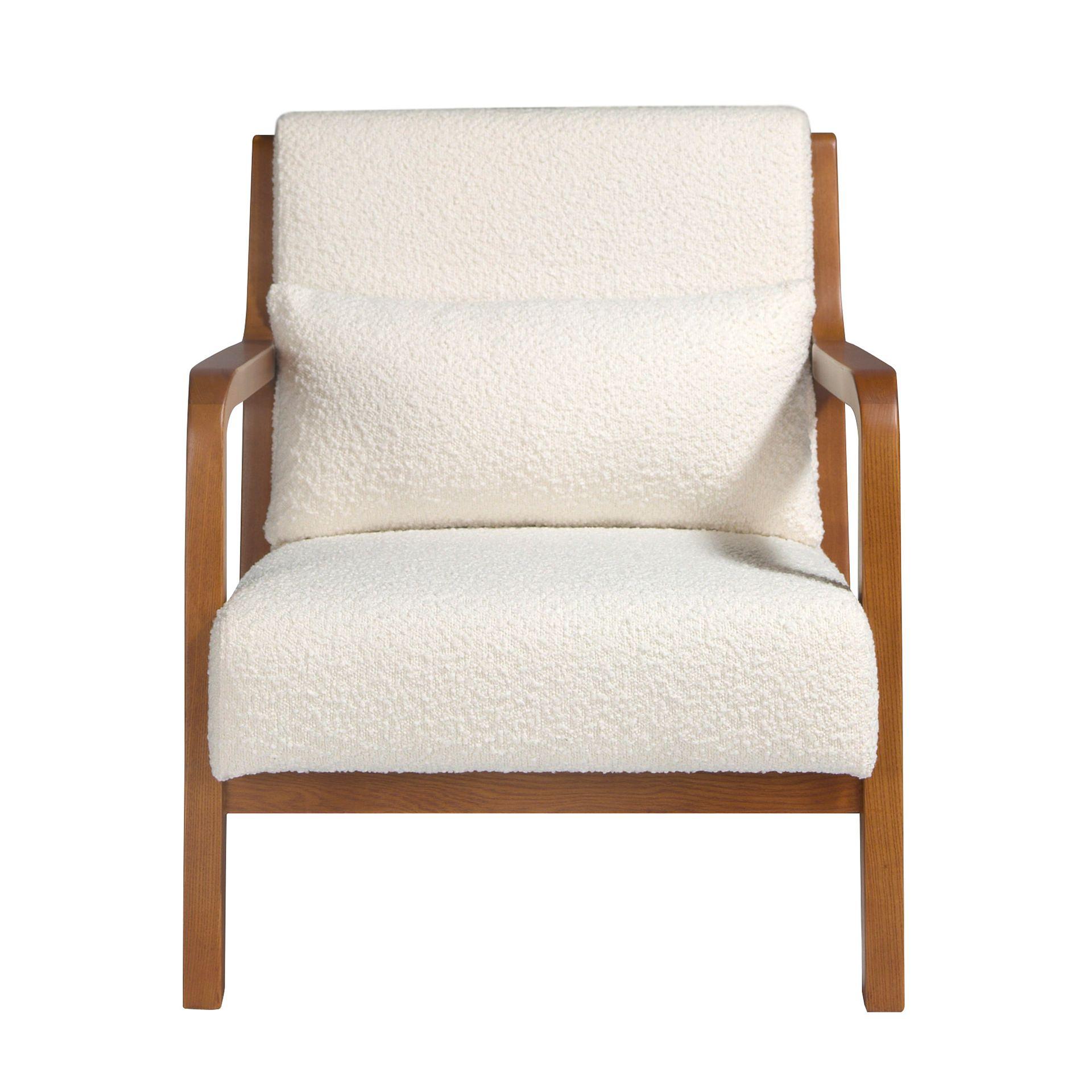 Sessel Textil Weiß 1