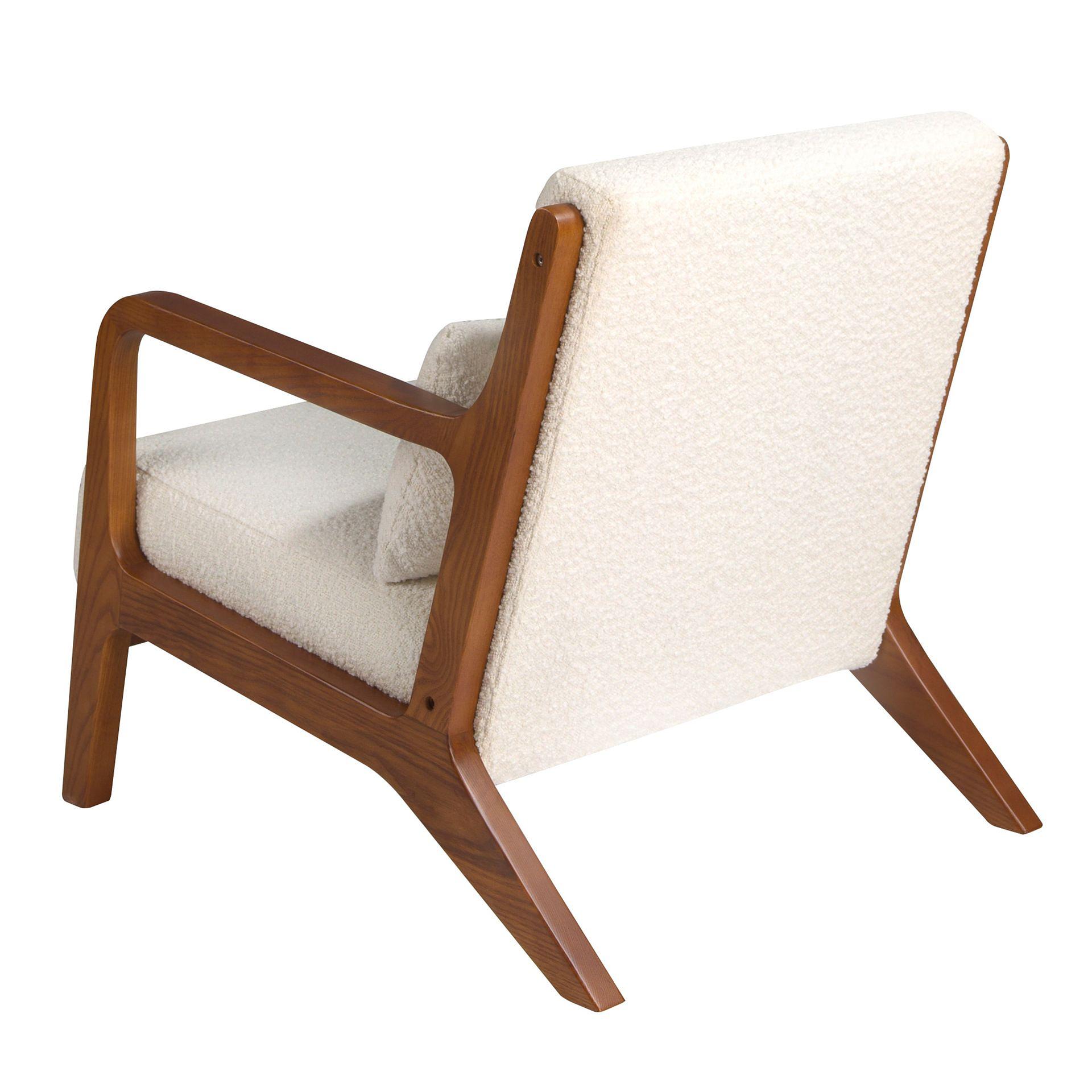 Sessel Textil Weiß 7