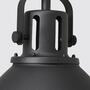 Industrial-Style Pendelleuchte Schwarz 2