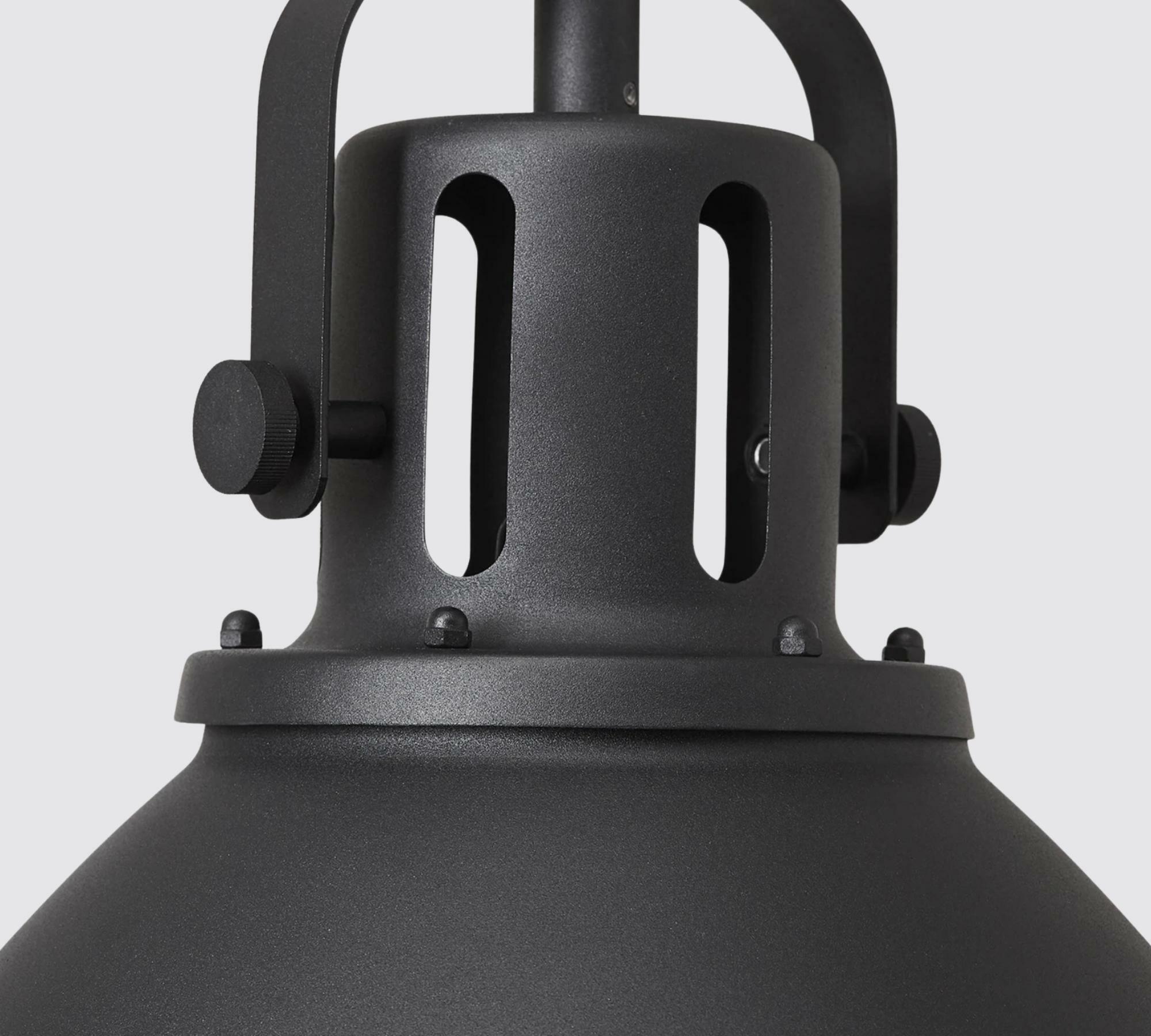 Industrial-Style Pendelleuchte Schwarz 2