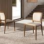 Dining chair faux leather cream 2