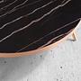 Round coffee table marble steel 4